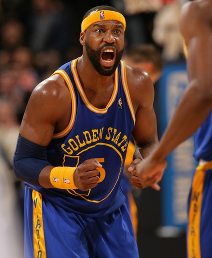 Baron Davis átti stórleik með Golden State í gær.