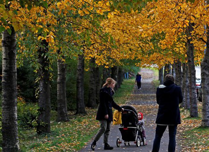 Fallegt haustveður.