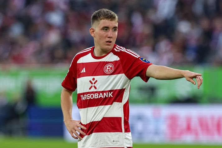 Ísak Bergmann í leik með Fortuna Dusseldorf