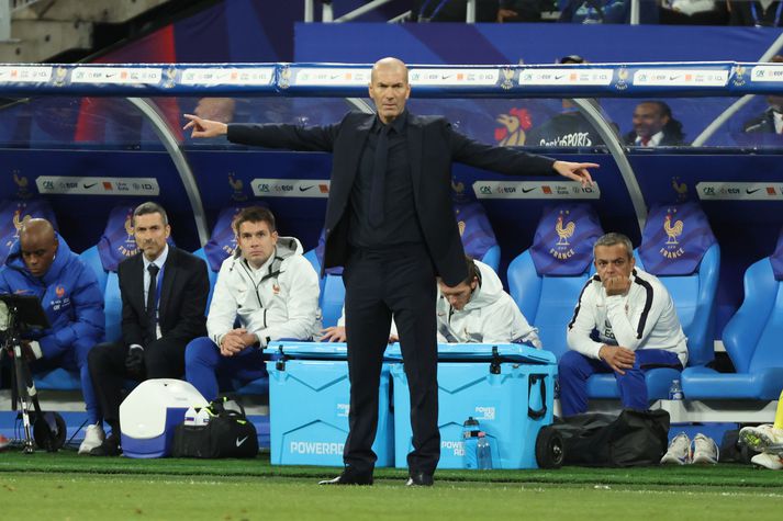 Zidane á hliðarlínunni í kvöld