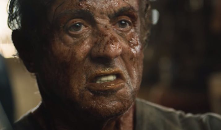 Sylvester Stallone sem John Rambo.