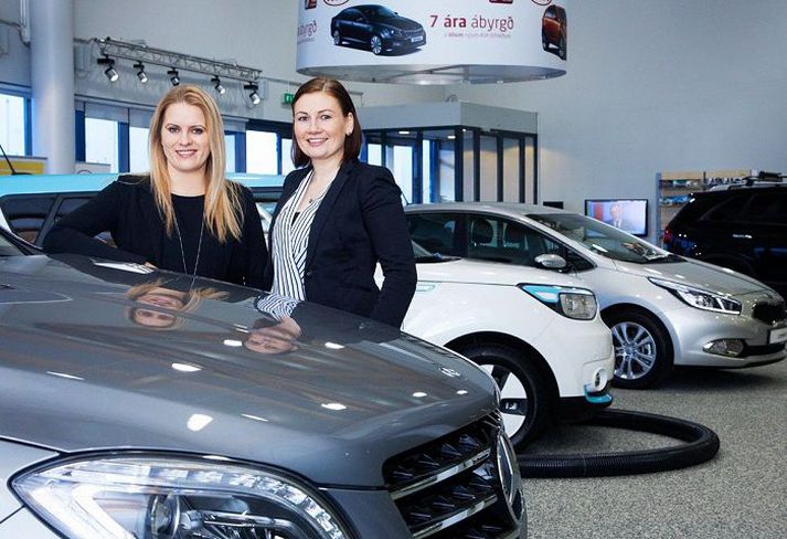 Nýjar hjá Öskju: Erla Sylvía Guðjónsdóttir og Freyja Leópoldsdóttir.