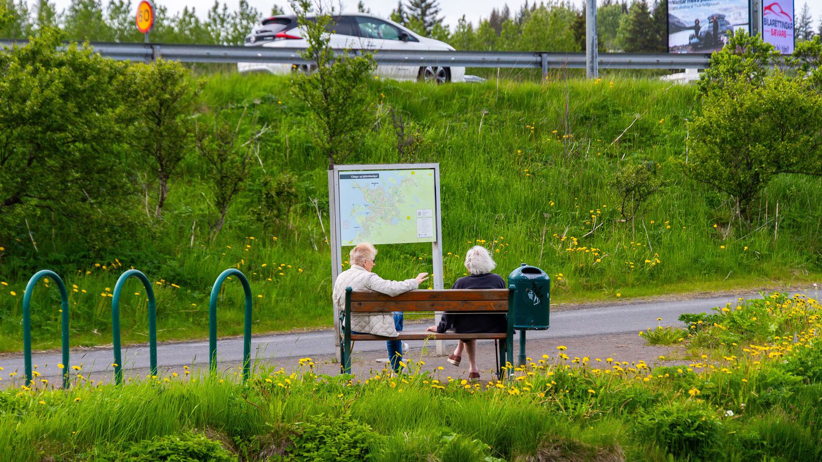 Allt að á­tján stigum og létt­skýjað vestan­lands