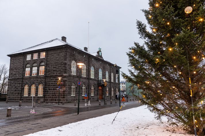 Þingmenn eru komnir í jólaskap.