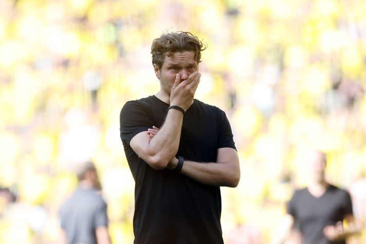 Edin Tezic, þjálfari Dortmund, eftir að ljóst varð að liðið yrði ekki Þýskalandsmeistari