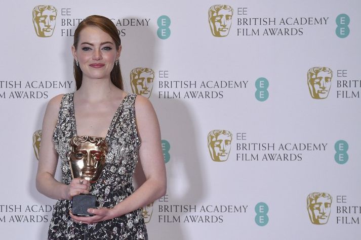 Emma Stone hlaut verðlaun fyrir leik sinn í La La Land.