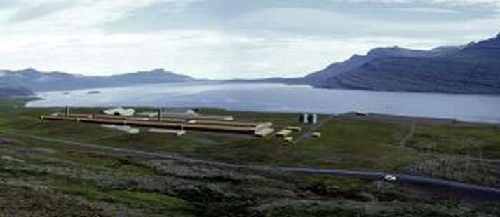 Álver Alcoa í Reyðarfirði.