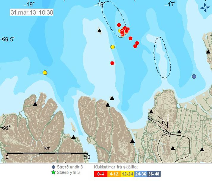 Skjáskot fengið af vef Veðurstofu Íslands.