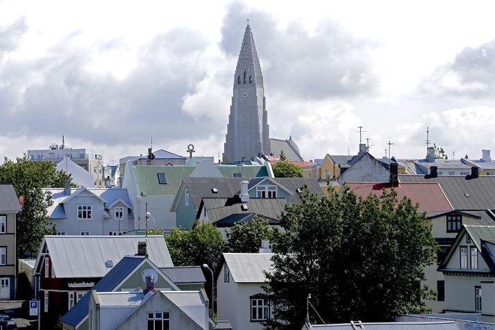 Úr miðborg Reykjavíkur.