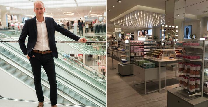 Filip Ekvall í verslun H&M í Smáralind