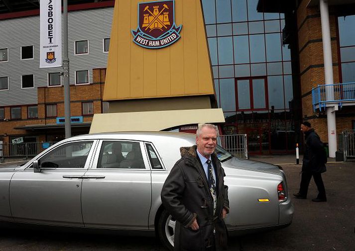 nýi stjórinn David Sullivan hélt blaðamannafund á Upton Park í gær. Fréttablaðið/AP