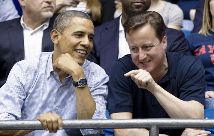 Félagarnir Obama og Cameron.