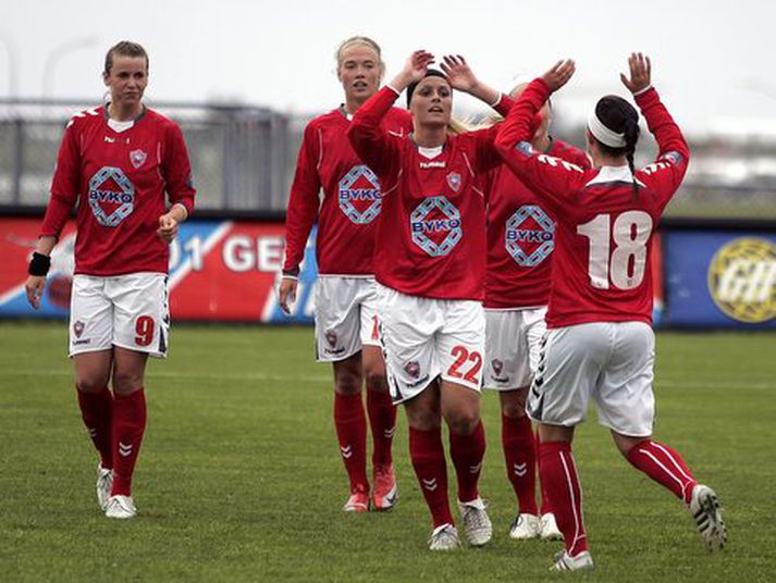 Valskonur fögnuðu tíu sinnum í kvöld.