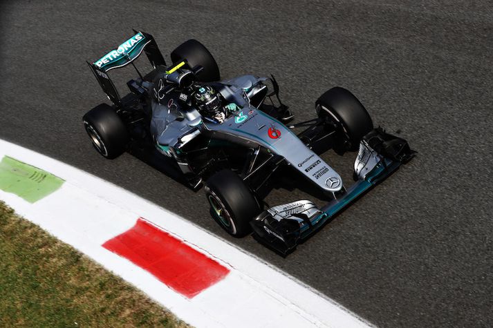Nico Rosberg var fljótur í dag.