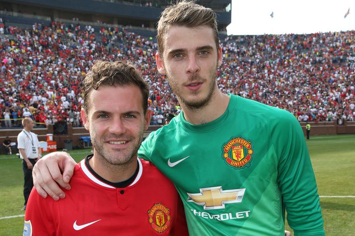 De Gea og Mata á góðri stundu.