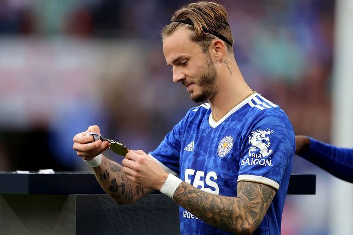 James Maddison, miðjumaður Leicester, fékk mjög góðar fréttir frá Gareth Southgate í dag.