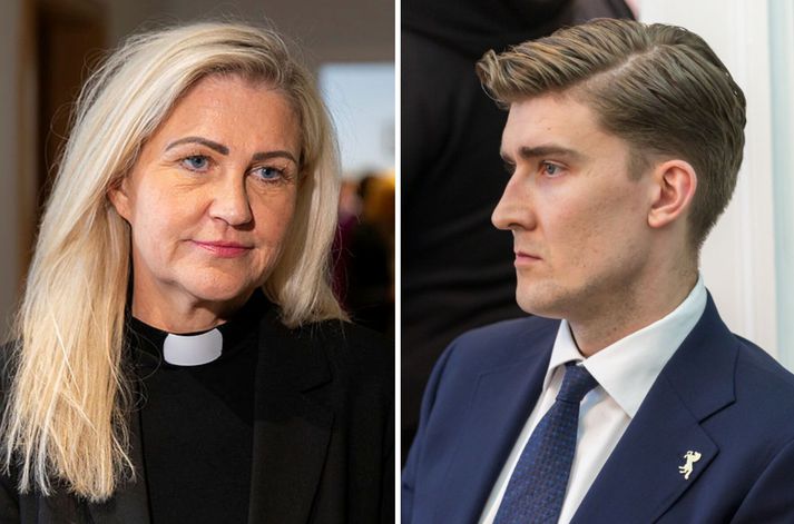 Guðrún biskup er ekki ánægð með að Snorri hafi fengið að viðra skoðanir sínar um trans fólk á Rúv í gær.