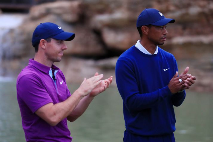 Rory McIlroy og Tiger Woods er vel til vina.