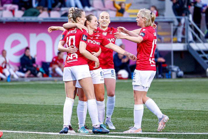 Fanndís Friðriksdóttir skoraði mikilvægt mark í kvöld.