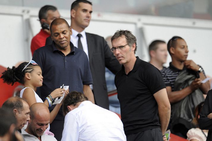 Laurent Blanc, til hægri.