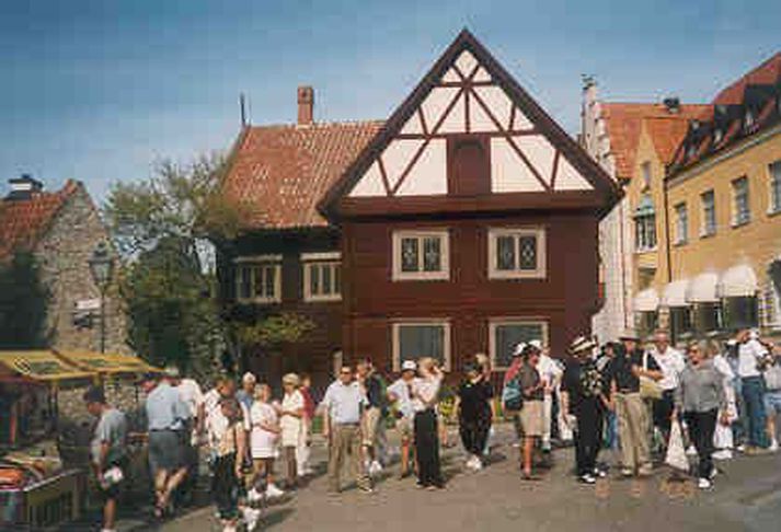 Bærinn Visby er á heimsminjalista UNESCO.