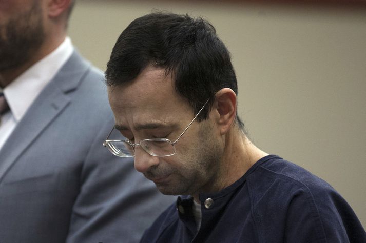 Larry Nassar braut á hundruð kvenna, meðal annars í starfi sínu fyrir Ríkisháskólann í Michigan.