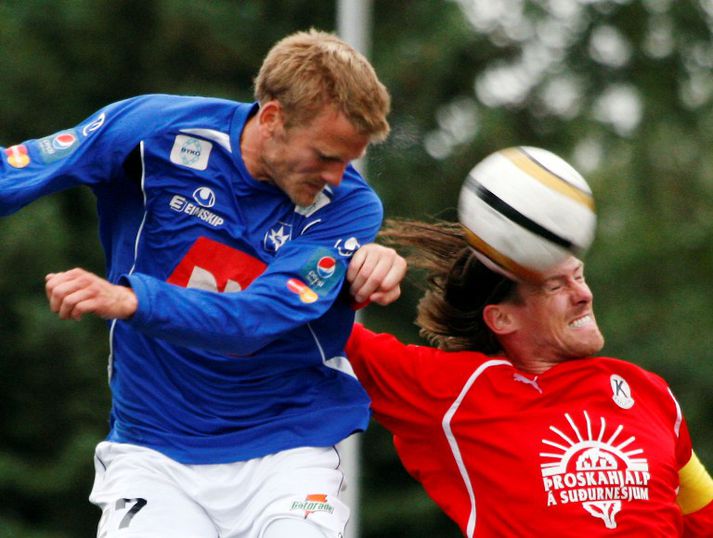 Haraldur í leik gegn Stjörnunni síðasta sumar.