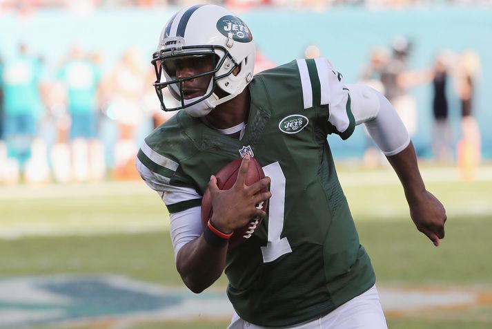 Geno Smith í leik með Jets á síðasta tímabili.