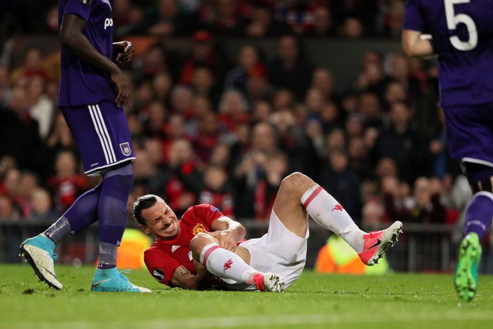 Zlatan Ibrahimovic var mikið frá vegna meiðsla á síðustu leiktíð sinni hjá Manchester United.