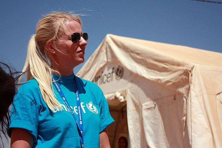Steinunn Björgvinsdóttir hefur starfað fyrir UNICEF frá því í apríl í vor, áður var hún hjá frjálsum félagasamtökum sem heita Terre des hommes.