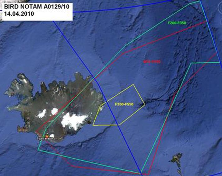 Bannað er að fljúga yfir stóran hluta landsins. Mynd/ GVA.