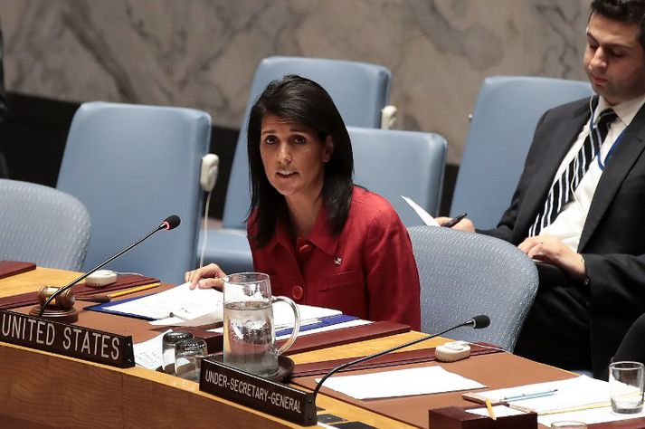 Nikki Haley, sendiherra Bandaríkjanna hjá Sameinuðu þjóðunum.