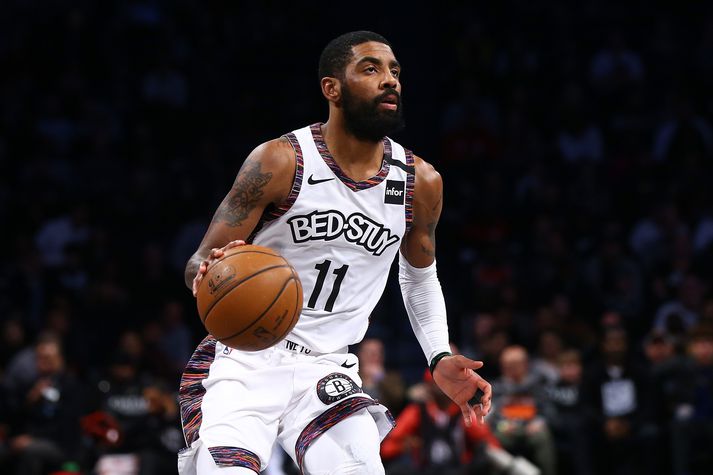 Kyrie í leik með Brooklyn Nets í vetur.