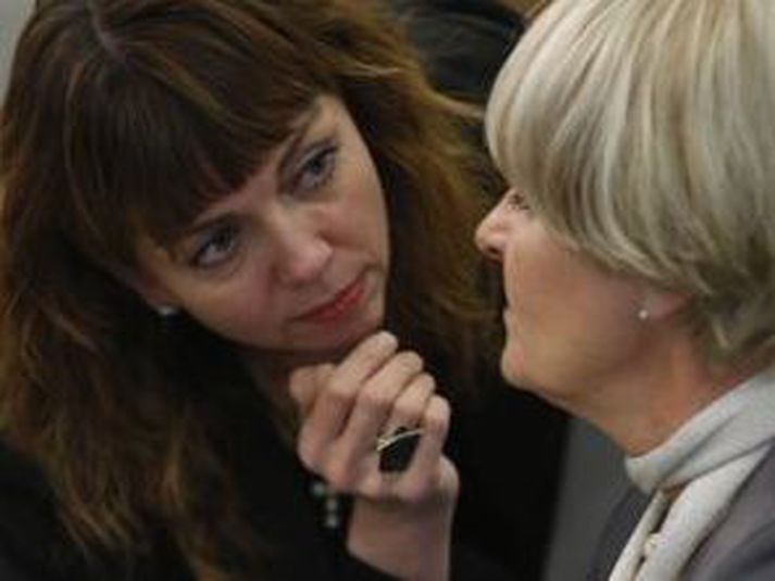 Siv Friðleifsdóttir og Valgerður Sverrisdóttir.