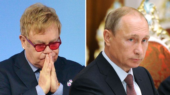 Vladimír Pútín hefur samþykkt að hitta Elton John. Ekki er um grín að ræða í þetta sinn.