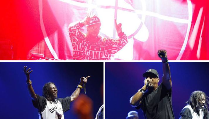 DJ Lord, hinn litríki Flavor Flav og Chuck D héldu gestum við efnið allan tímann.