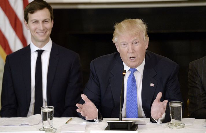 Donald Trump og Jared Kushner.