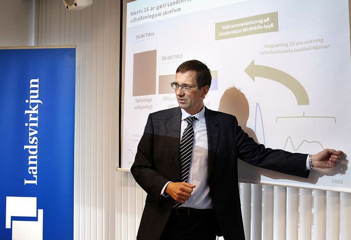 Hörður Arnarson, forstjóri Landsvirkjunar, segir áætlanir um fjármögnun virkjanaframkvæmda Landsvirkjunar næstu fimmtán árin ekki hafa verið lagðar fram.Fréttablaðið/GVA
