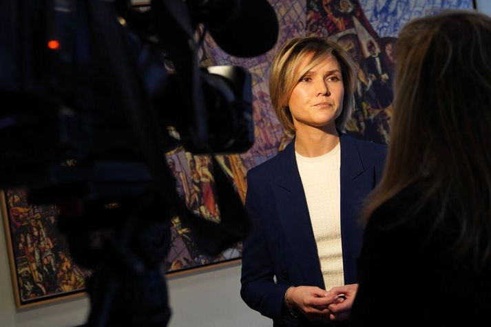 Kristrún Frostadóttir, forsætisráðherra Íslands, flutti ræðu á ársfundi Seðlabankans sem hófst klukkan 16:00 í dag.