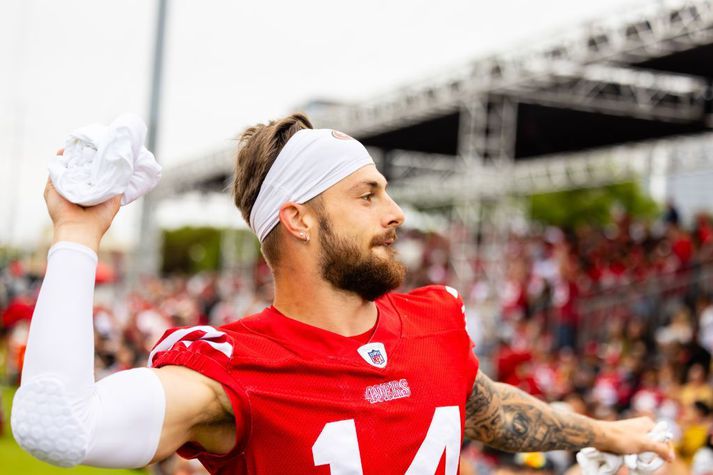 Pearsall á æfingu með 49ers.