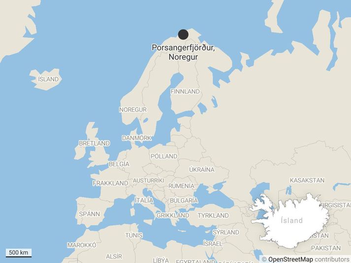 Í Banak við Porsangerfjörð í Noregi mældist hitinn 34,3°C 5. júlí 2021.