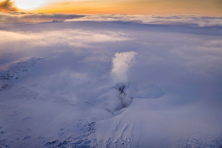 Grímsvötn árið 2021. Maðurinn ók þar um ofurölvi.