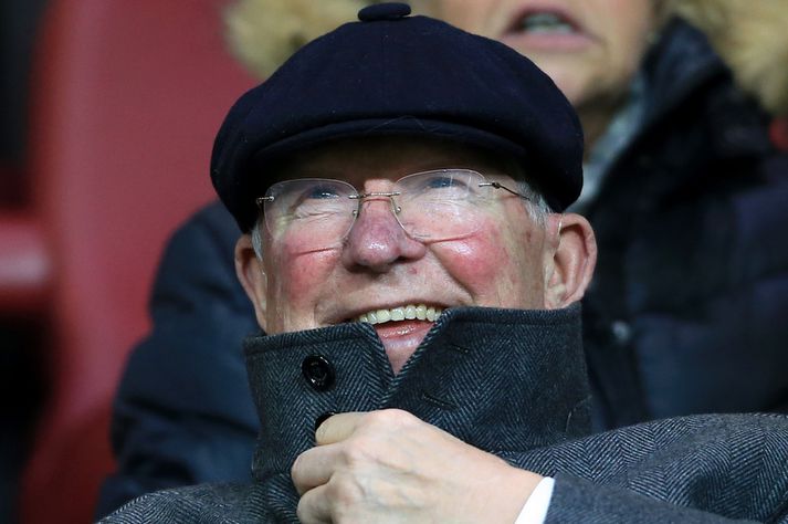 Það eru engar sannanir fyrri því að Sir Alex Ferguson hafi verið í heimsókn í VAR-herberginu.