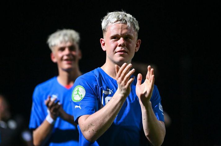 Eggert Aron Guðmundsson er kominn á blað í Svíþjóð.