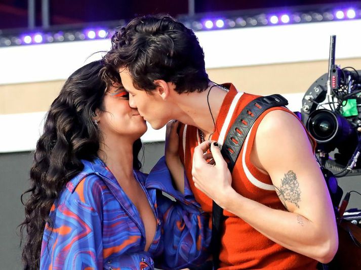 Camila Cabello og Shawn Mendes þann 25 september árið 2021.