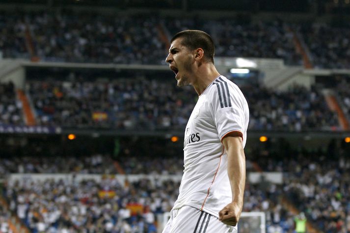 Morata fagnar marki fyrir Real Madrid