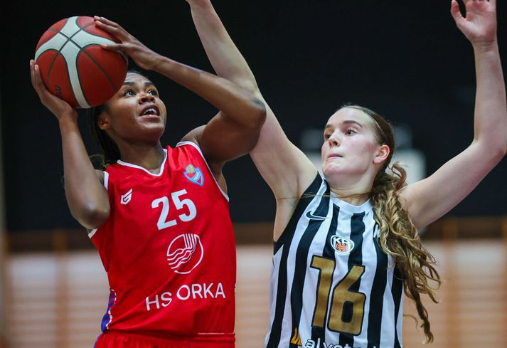 Krystal-Jade Freeman skoraði 25 stig í kvöld og hirti tólf fráköst í ofanálag