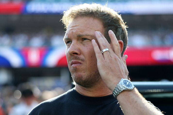 Julian Nagelsmann neyddist til að hætta með þýska landsliðið eftir að það féll út í 32-liða úrslitum á HM í sumar.