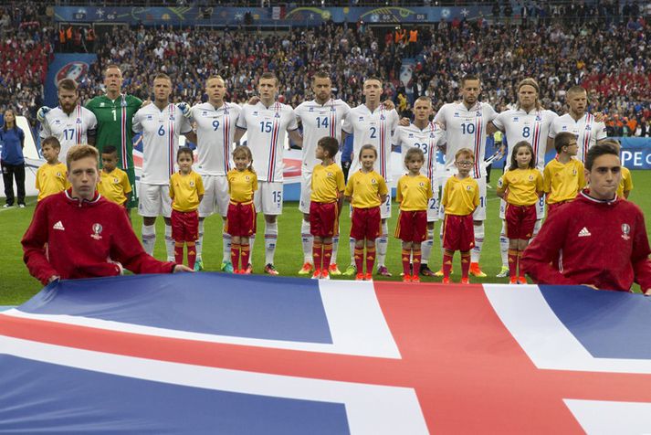 Leikmennirnir ellefu sem byrjuðu alla fimm leikina á EM 2016.