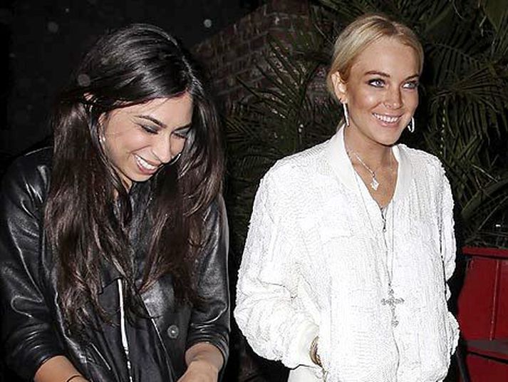 Courtney Semel og Lindsay Lohan.